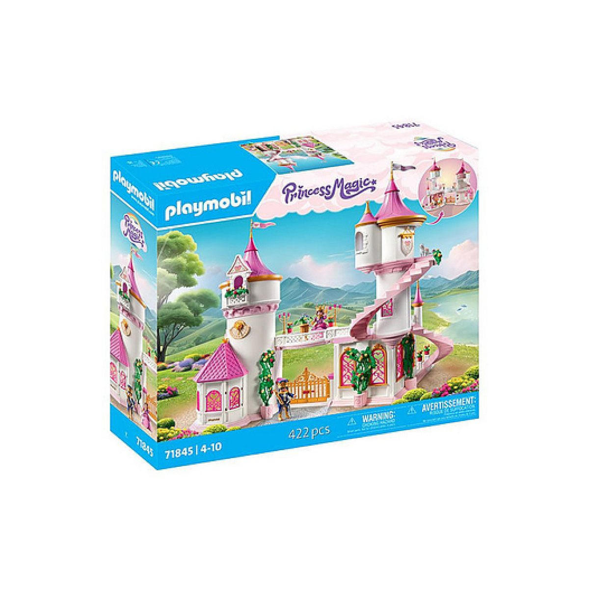 SPIELSET Palast mit Königspaar und zwei Thronen - Blau, Kunststoff (13/50/59cm) - Playmobil