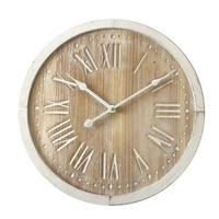 WANDUHR Weiß 5/40/40 cm - Weiß, Holzwerkstoff (5/40/40cm) - Mobili Rebecca