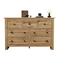 SIDEBOARD aus Spanplatte 152x40x88,5 cm Holzfarben mit 7 Schubladen und Kippsicherung - Naturfarben, Holzwerkstoff (152/89/40cm) - IVMEU