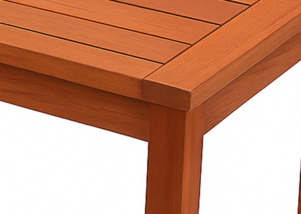 HOCKERBANK Solano 120 cm - 2-Sitzer - Eukalyptus - Braun, Holz (120/45/40cm) - TPFGarden
