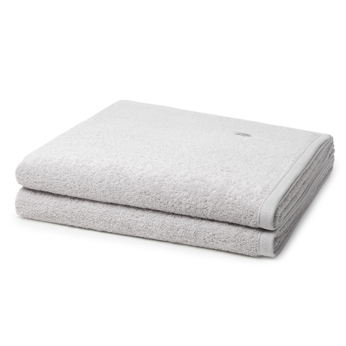 DUSCHTUCH Vita 2er-Set - Hellgrau, Textil (70/140cm) - Ross