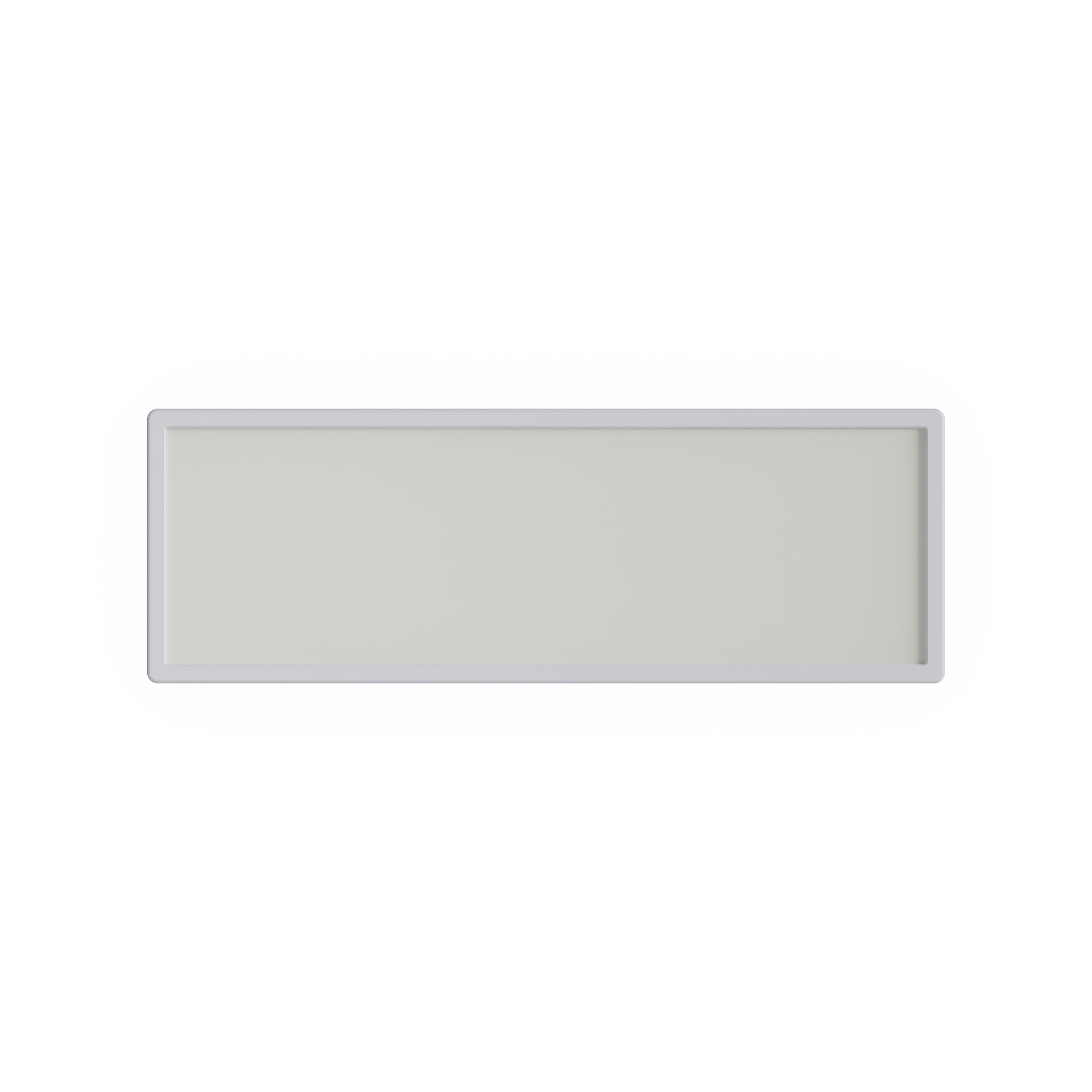 LED stropní světelný panel černý 20/58/3cm - bílá, plast (58/20/3cm) - Nettlife