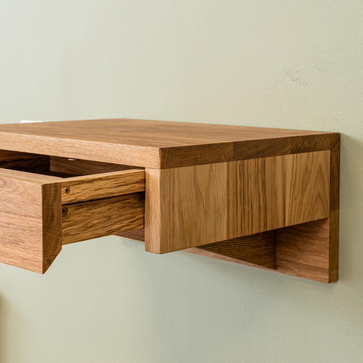 NACHTTISCH Bo, Eiche, 30/40/18 cm - Eichefarben, Holz (40/18/30cm) - WOODEK