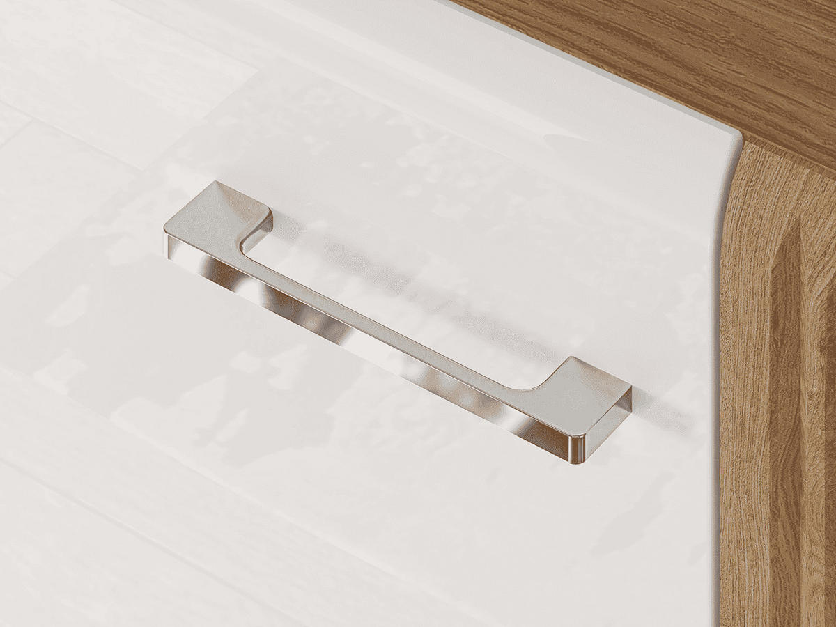 KOMMODE – 190 cm – Adagio – Weiß / Eichefarben - Eichefarben/Weiß, Holzwerkstoff (190/90/42cm) - hi-markt