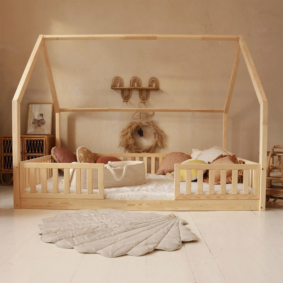 HAUSBETT 140/200 Daisy Naturholz - Braun, Holz (140/200cm) - Petits-meubles