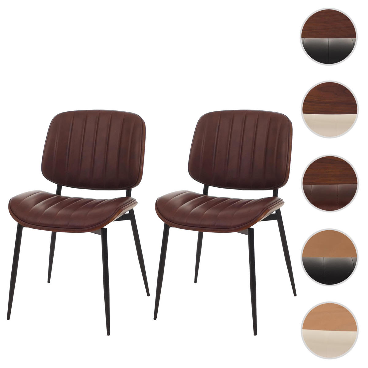 ESSZIMMERSTUHL Walnuss Dekor, Braun - Walnussfarben/Braun, Textil (49/83/52cm) - Jamb