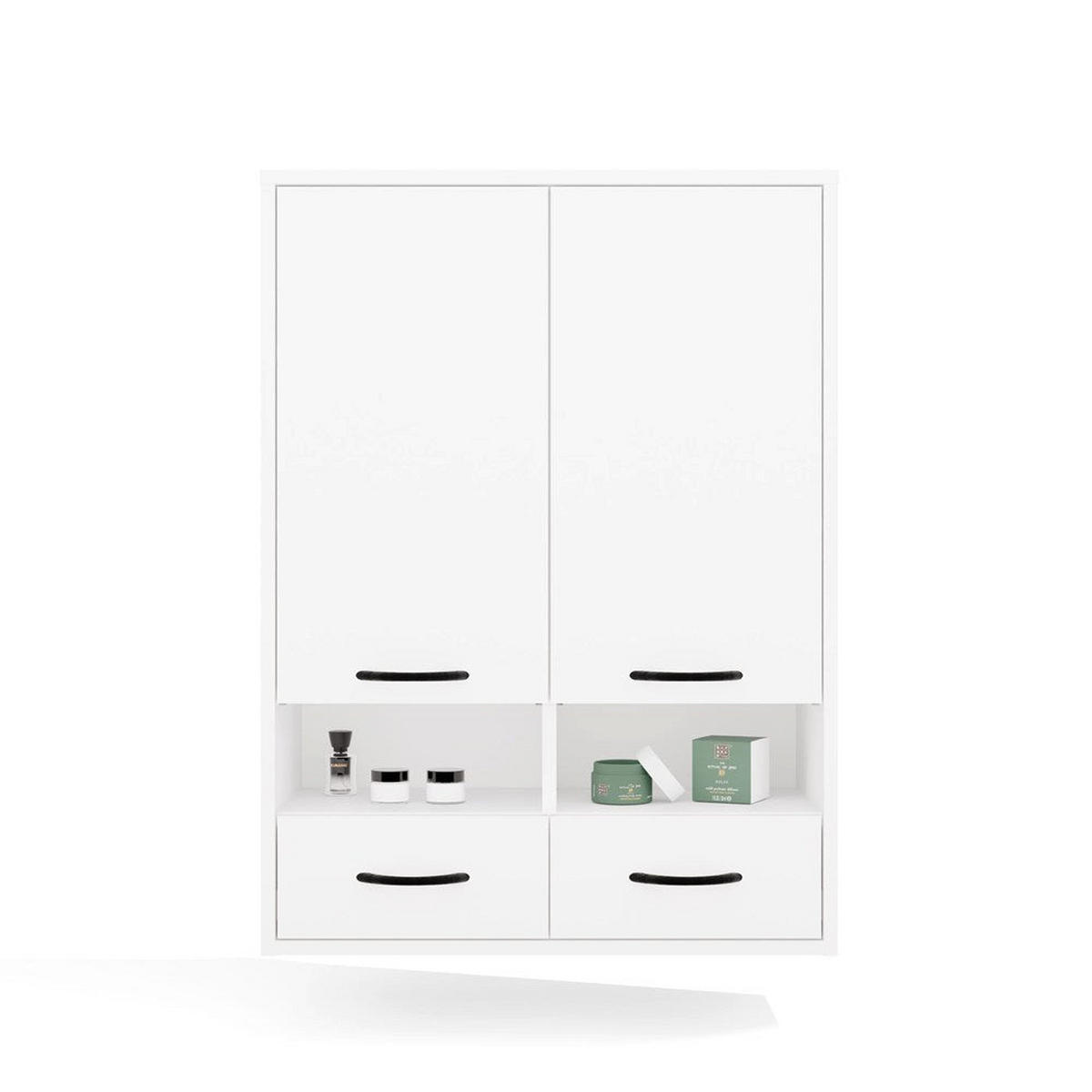 WANDHÄNGESCHRANK Viva - Weiß, Holzwerkstoff (66/90/30cm) - kommodly