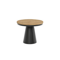 ESSTISCH CALMA Bis - Honigeiche/Schwarz, Holzwerkstoff/Metall (100/100/76cm) - Meblini
