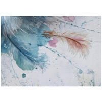 FOTOTAPETE Federn Abstrakt Blau 250x175 cm - Multicolor, Papier (250/175cm) - Wallarena