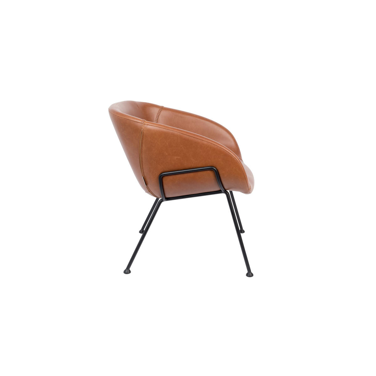 SESSEL Feston Braun - Braun, Kunststoff (70.5/72/65.5cm) - Zuiver