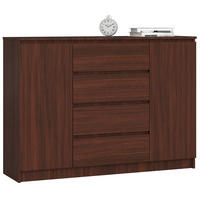KOMMODE Wengefarben 138x40x99 cm - Wengefarben, Holzwerkstoff (138/99/40cm) - Akord