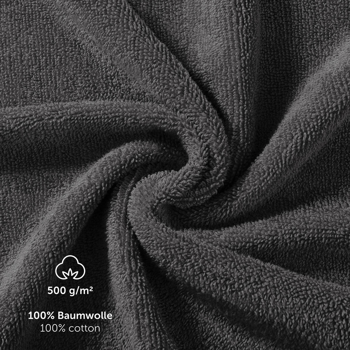WASCHLAPPEN 10er-Set, 10x Waschlappen 15/20 cm, Dunkelgrau - Dunkelgrau, Textil (15/20cm) - Blumtal