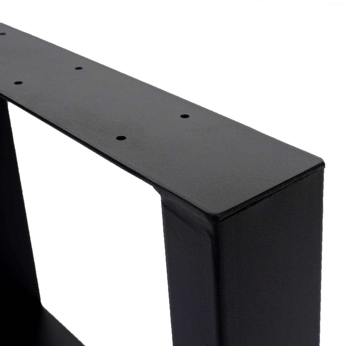 TISCHBEIN Schwarz 2er-Set - Schwarz, Metall (40/37/8cm) - MCW