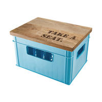 BIERKASTENAUFLAGE Take A Seat - Braun, Holz (41/2.5/30cm) - Butlers