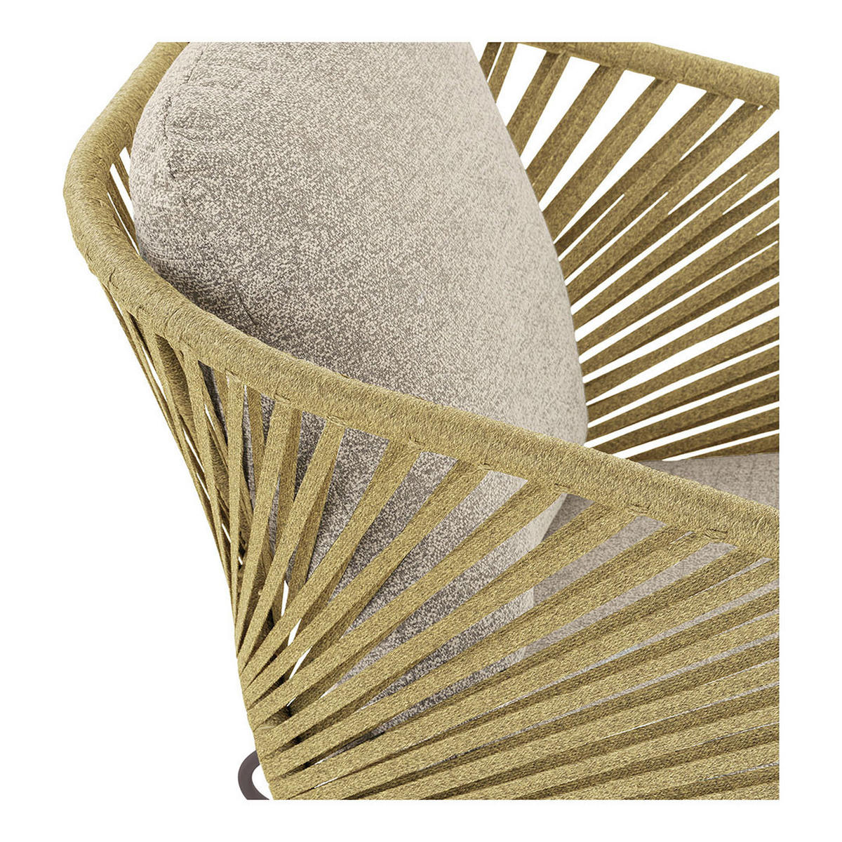 LOUNGE-SET, Novella, Beige, Stahl, 162 x 78 x 73 cm - Beige, Metall - ebuy24