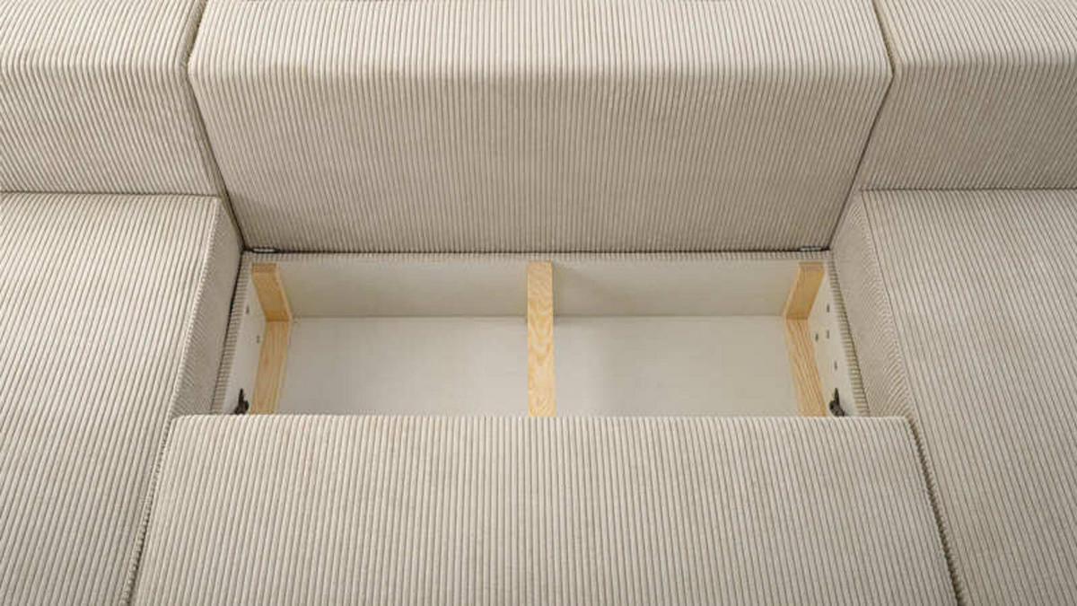 WOHNLANDSCHAFT - Denver U - Oliv - Olivgrün, Holz (410/85/200cm) - Möblo
