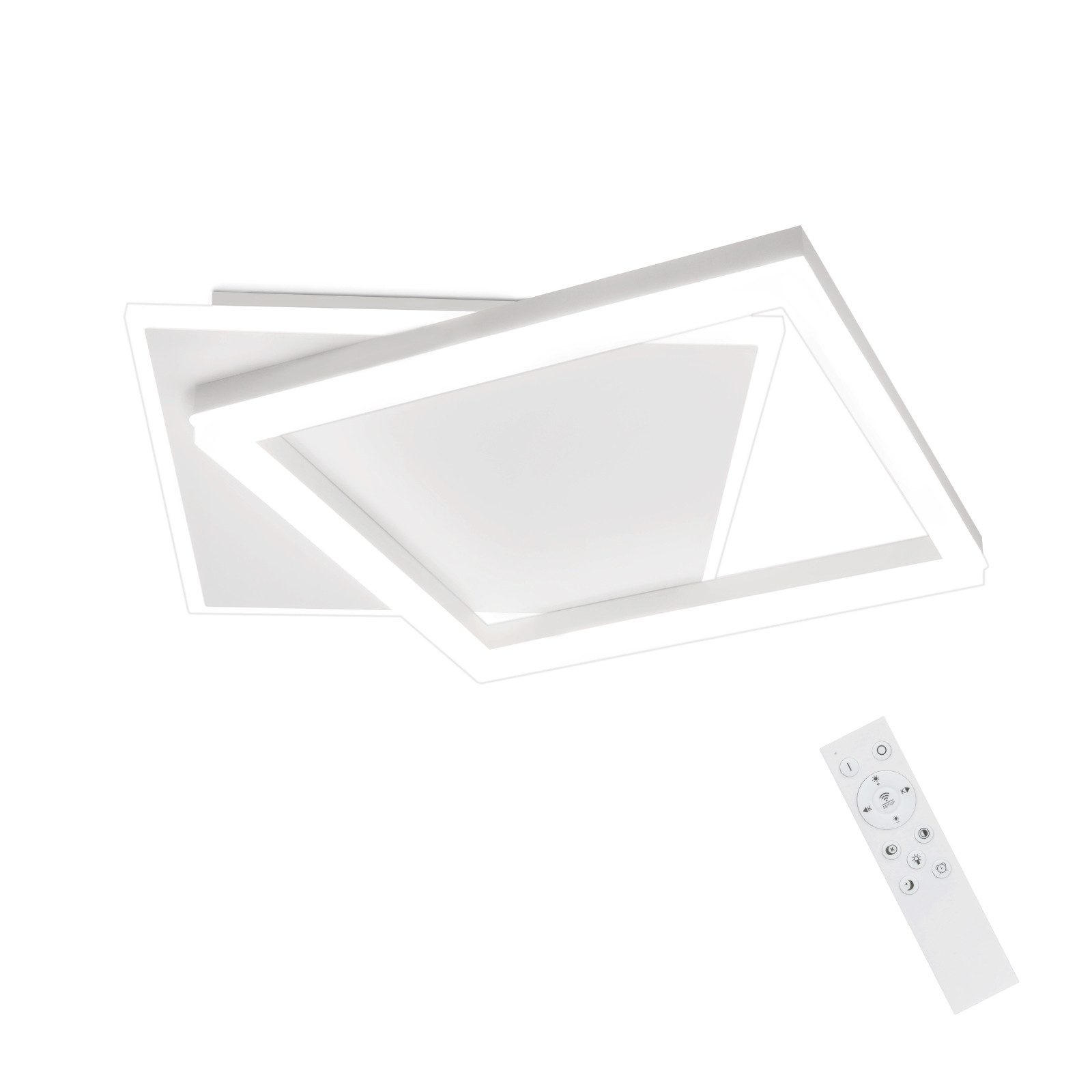 LED-DECKENLEUCHTE Lena 43.5/41/6 cm - Weiß, Metall (48.5/47.5/6cm) - ZMH