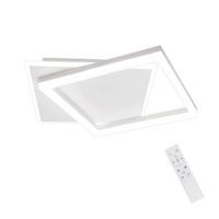 LED-DECKENLEUCHTE Lena 43.5/41/6 cm - Weiß, Metall (48.5/47.5/6cm) - ZMH