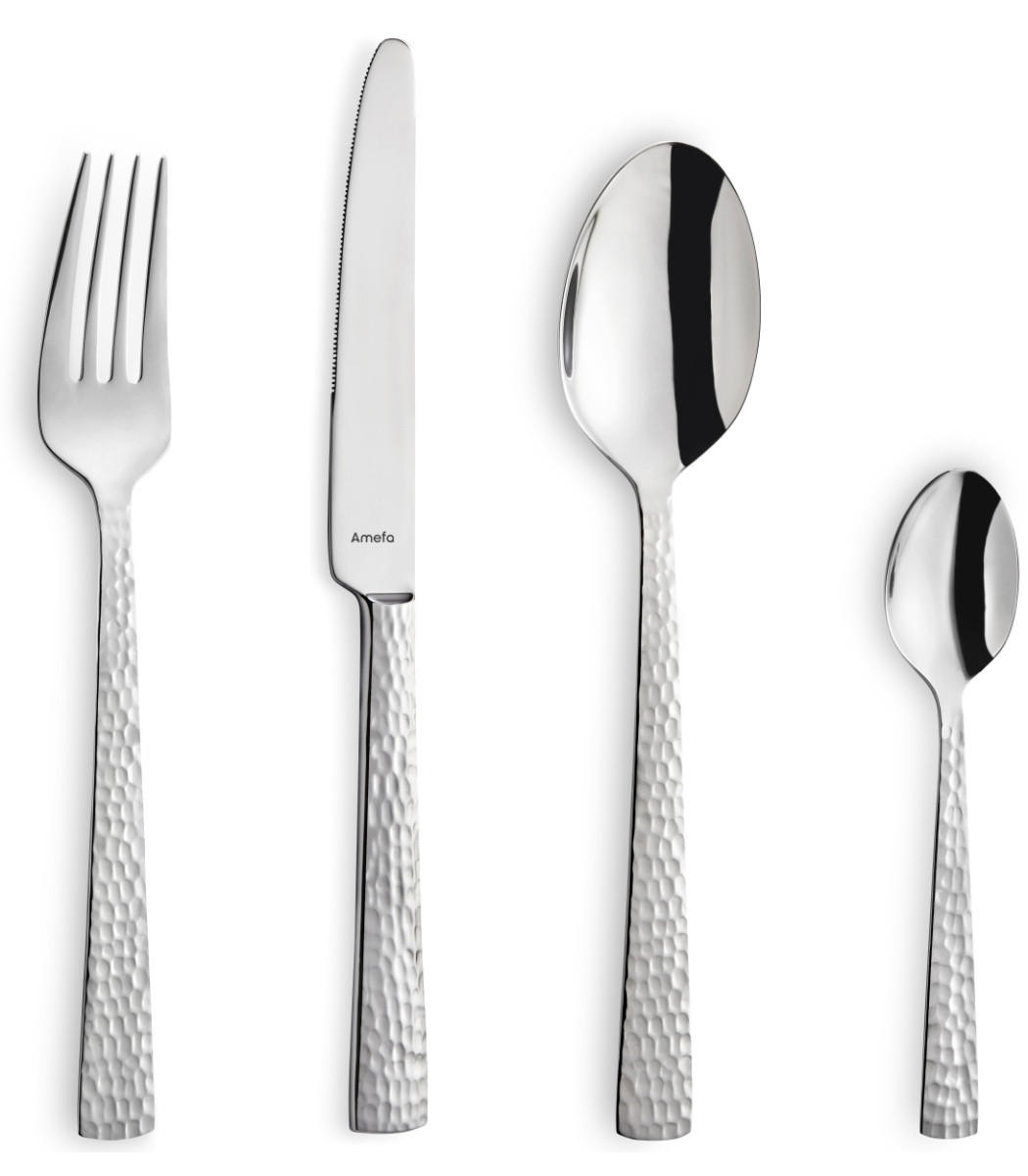 BESTECKSET Felicity 24-teilig - Silberfarben, Metall