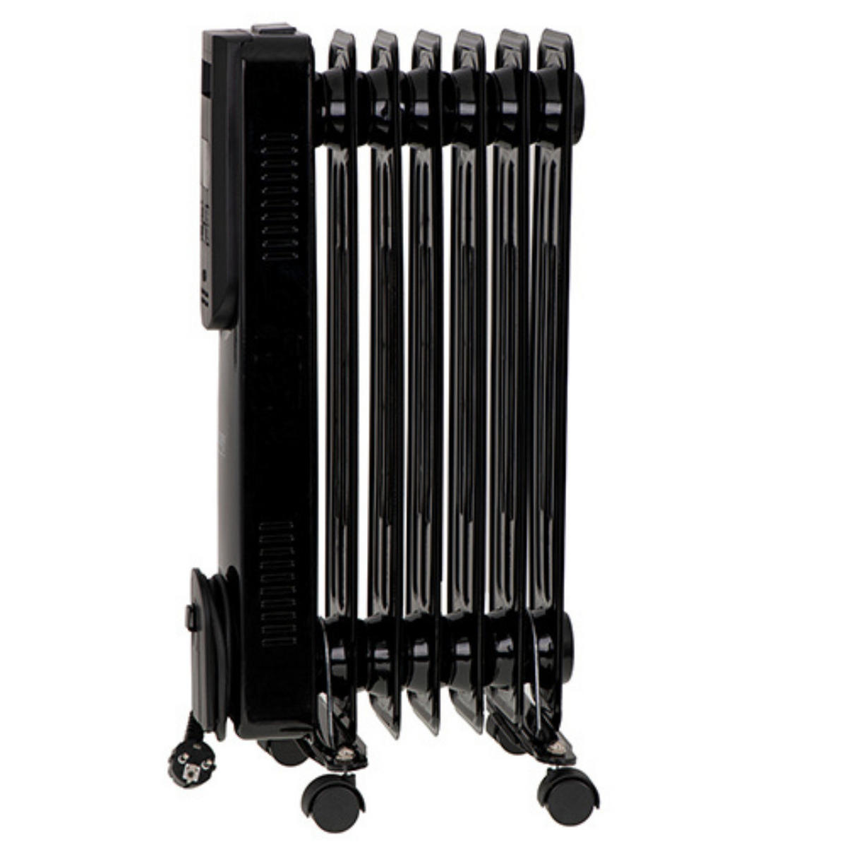 ÖLRADIATOR CR7812 Schwarz 1500W - Schwarz, Kunststoff/Metall (33/59.5/24cm) - camry