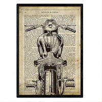 POSTER Bootsplakat Mit Brujula A4 Schwarzer Rahmen - Schwarz, Papier (29.7/5/21cm) - Nacnic