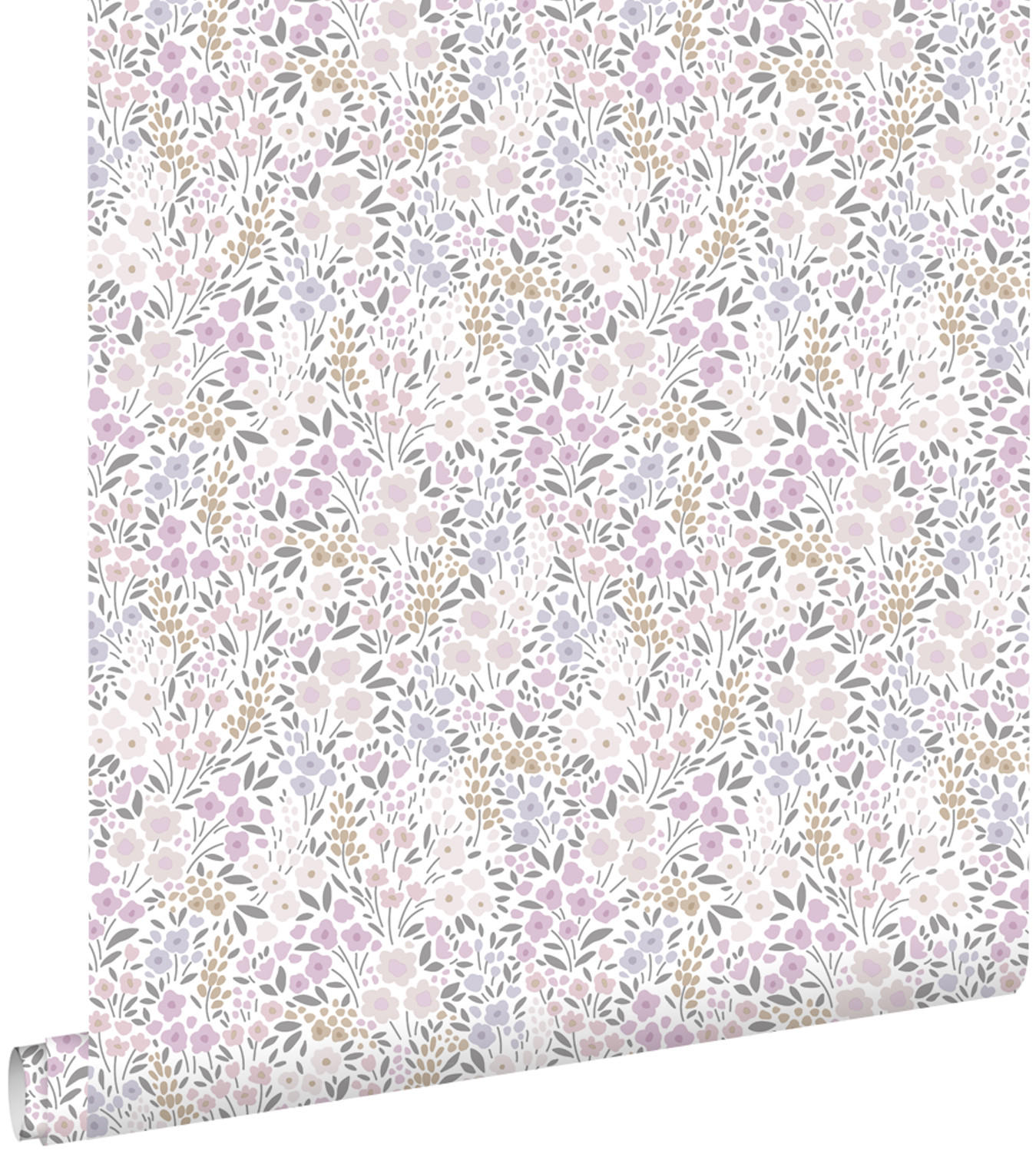 TAPETE Blumen 53 cm x 10.05 m - Lila, Papier (53/0.1cm) - ESTAhome