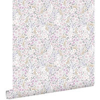 TAPETE Blumen 53 cm x 10.05 m - Lila, Papier (53/0.1cm) - ESTAhome