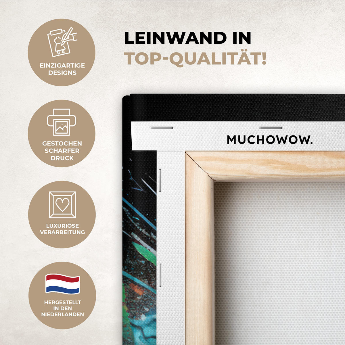 LEINWANDBILD Fußball - Farbe - Farben - Schwarz - Weiß 40x60 cm - Weiß, Textil (40/60cm) - MuchoWow