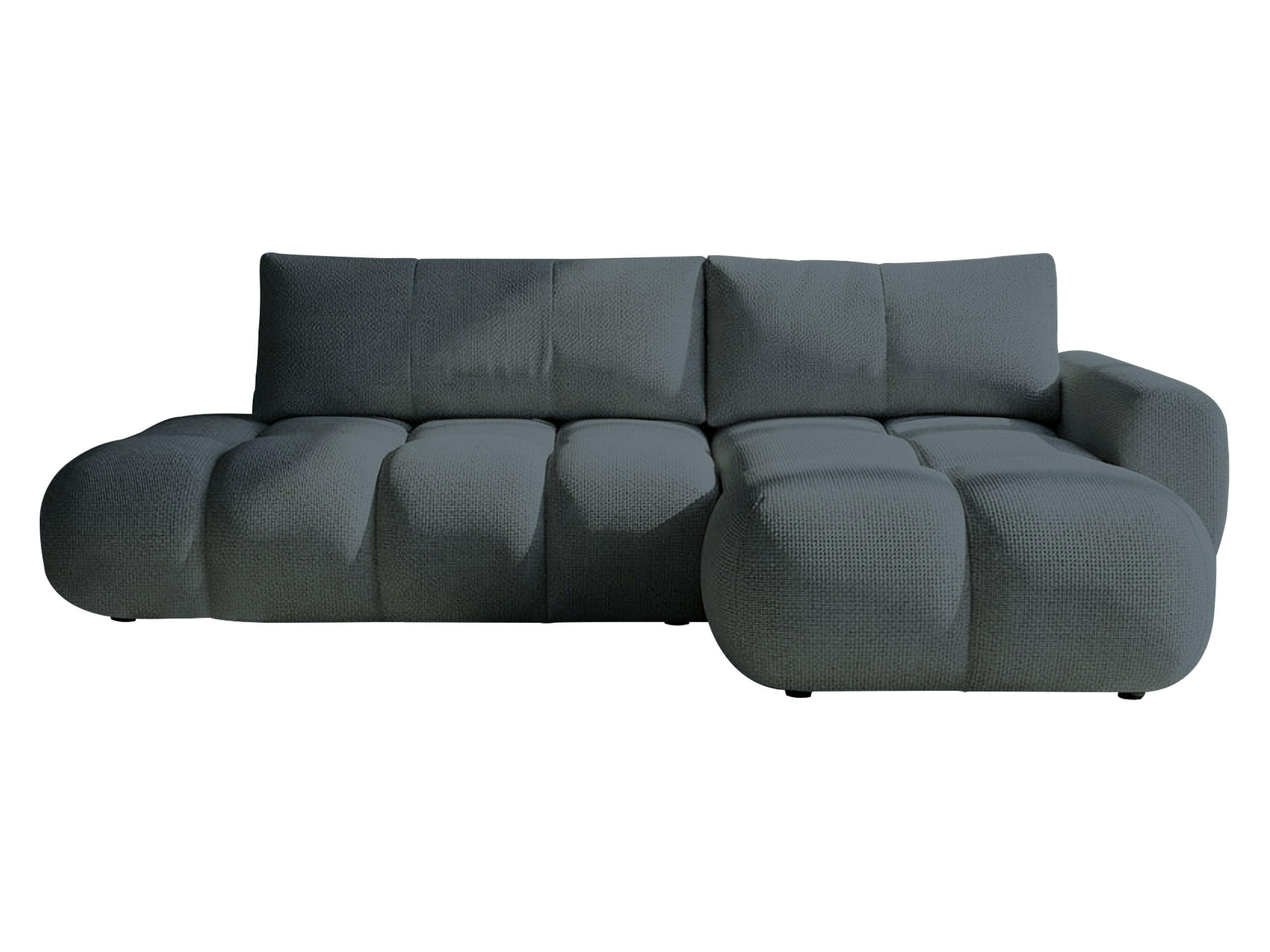 ECKSOFA Mitto O, Seite: Rechts - Blaugrau/Schwarz, Holz/Kunststoff (285/172cm) - MIRJAN24