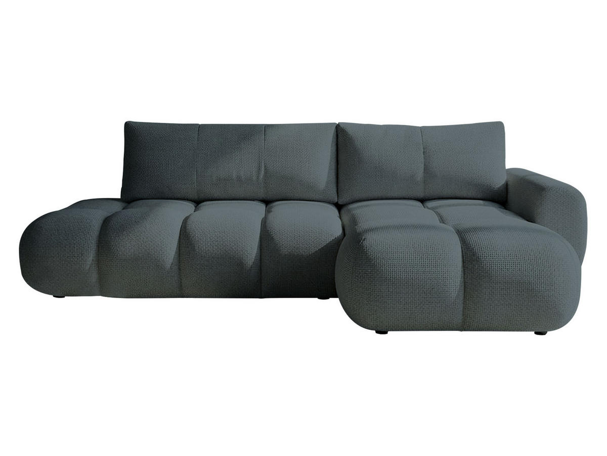 ECKSOFA Mitto O, Seite: Rechts - Blaugrau/Schwarz, Holz/Kunststoff (285/172cm) - MIRJAN24