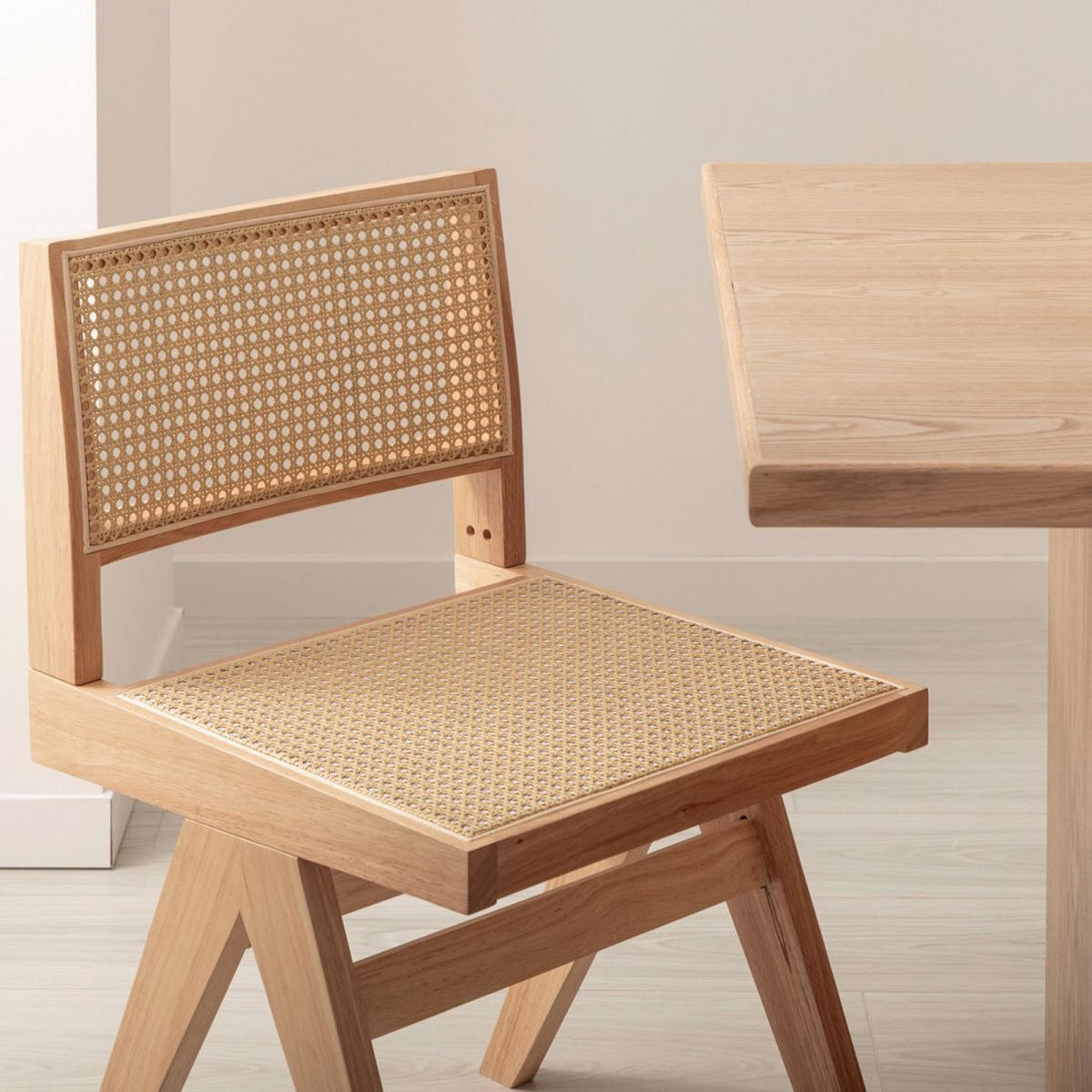 ESSZIMMERSTUHL Nelha Natürlich 44 cm x 80 cm - Naturfarben, Holz (44/80/50cm)