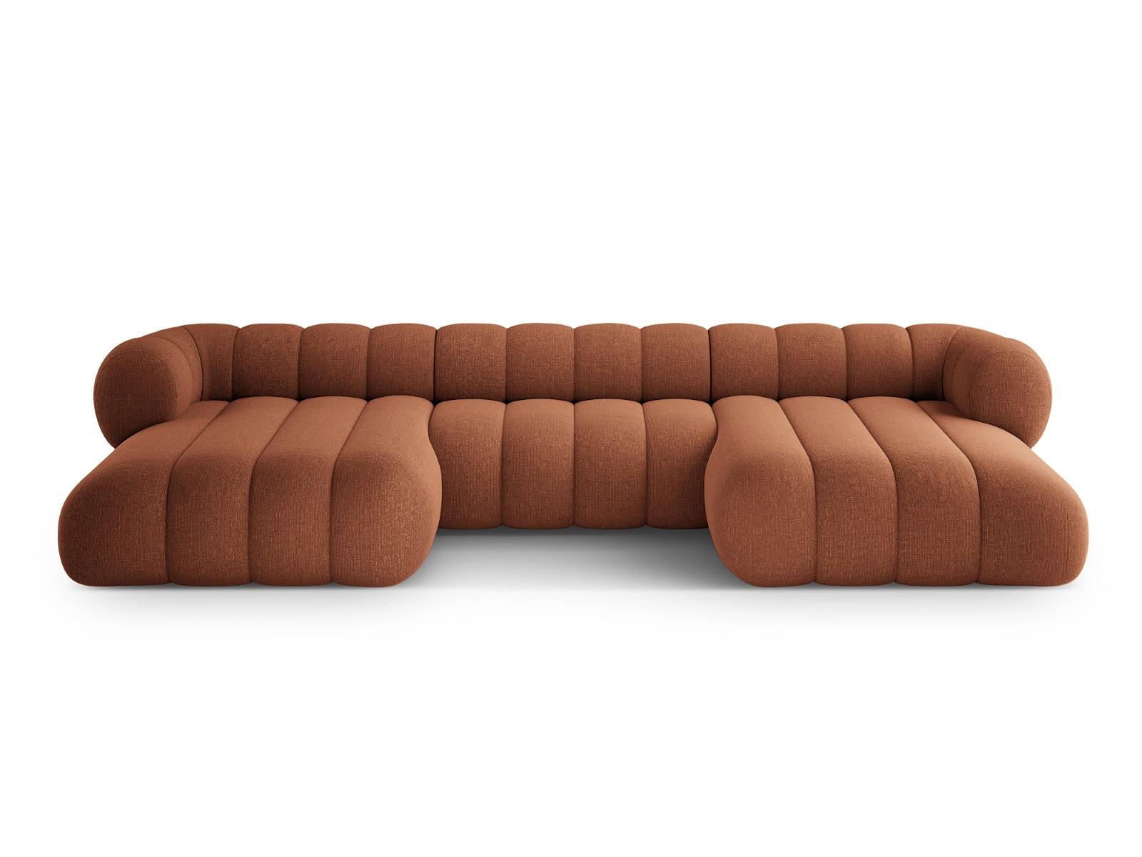 Cosmopolitan Design Panoramasofa Orange 165x70x348 cm
