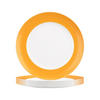 FRÜHSTÜCKSTELLER Liberty Pure Colors Mango Orange ø 22,5 cm 6er Set - Orange, Keramik (22.6cm) - Seltmann Weiden