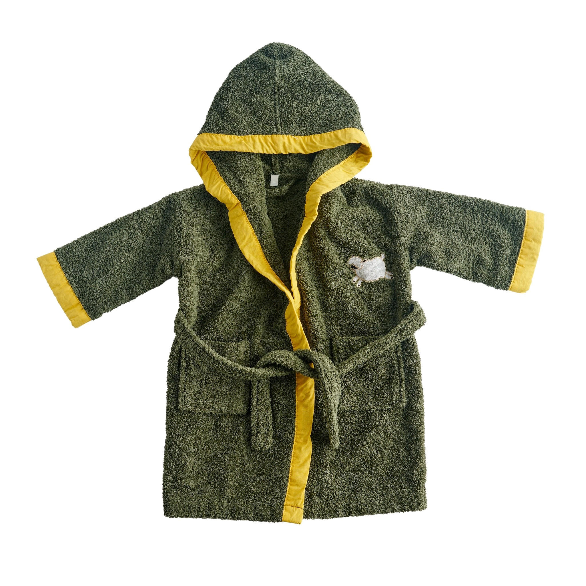 KINDERBADEMANTEL Sheepo - Dunkelgrün, Textil (Einheitsgrößenull) - home&you