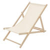 LIEGESTUHL Beige - Beige, Holz (52/83/117cm) - ECD-Germany