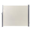 SEITENMARKISE beige ausziehbar 160/300 cm Dorio - Beige/Silberfarben, Kunststoff (305/160/9cm) - Beliani