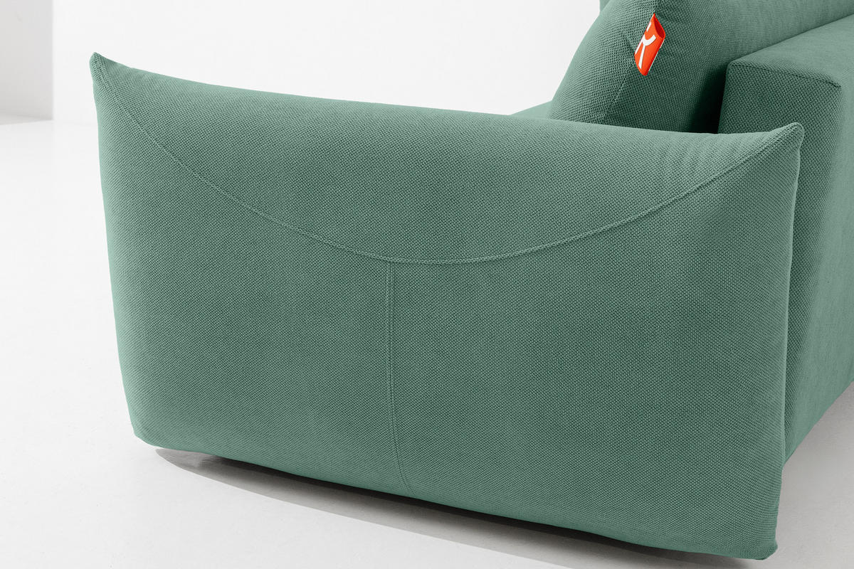 3-SITZER-SOFA LAVIS, Marineblau - Dunkelblau, Holz/Textil (242/87/111cm) - KONSIMO®