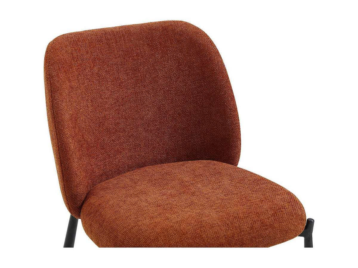 STUHL - 47 cm x 57.5 cm - stoff - terracotta Jizak - Terracotta, Textil (47/79/57.5cm) - Vente-Unique