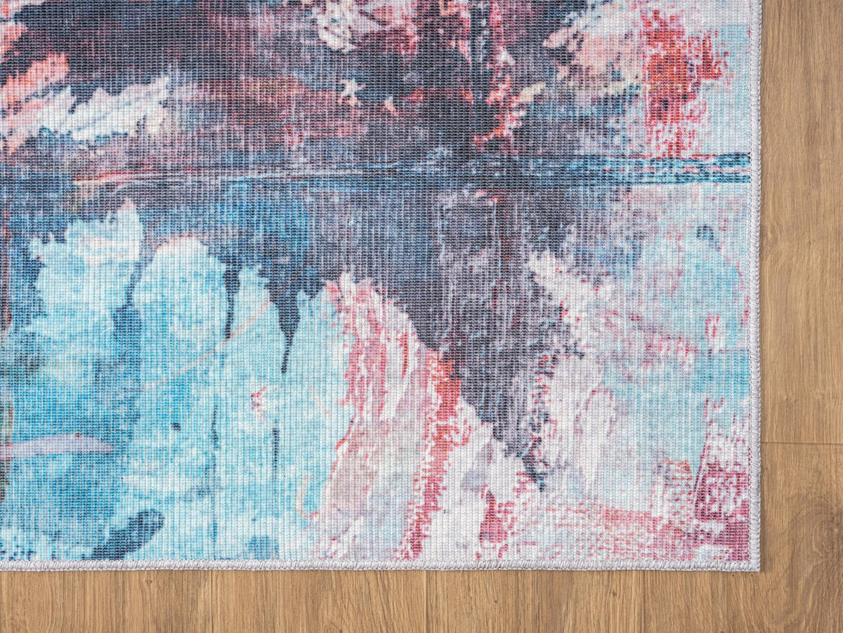 TEPPICH Narissa Petrol,Bordeaux,Rostfarben 160/230 cm - Petrol, Textil (160/230cm) - My-Rug