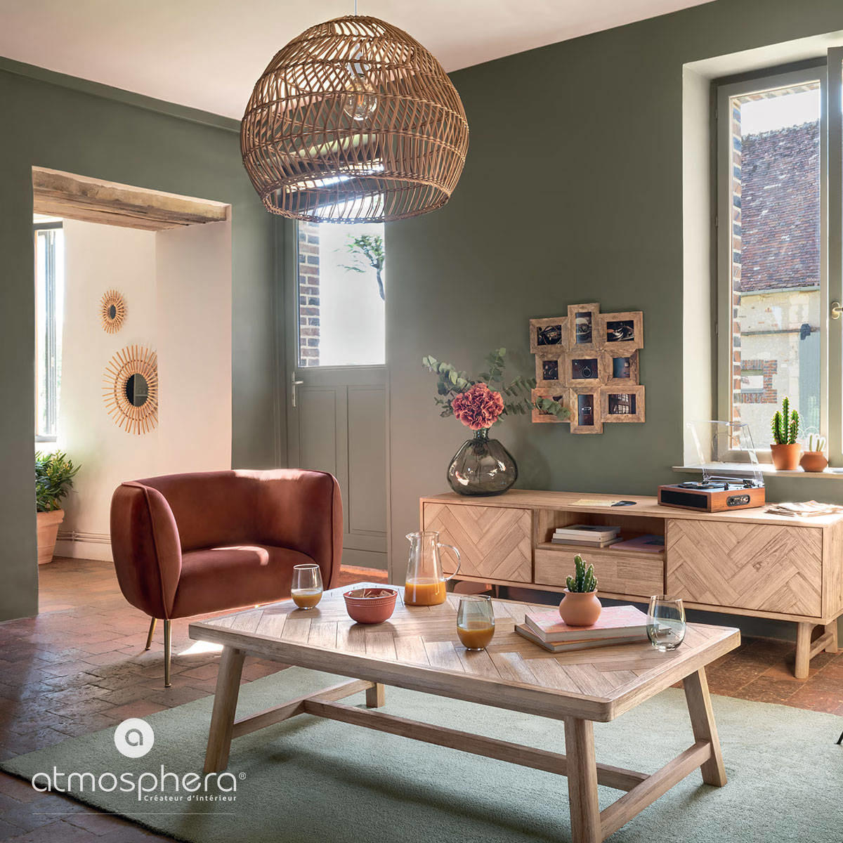KAFFEETISCH aus Holz Aeris Braun 130/70/40 cm - Braun, Holz (130/70/40cm) - Atmosphera Createur d´interieur
