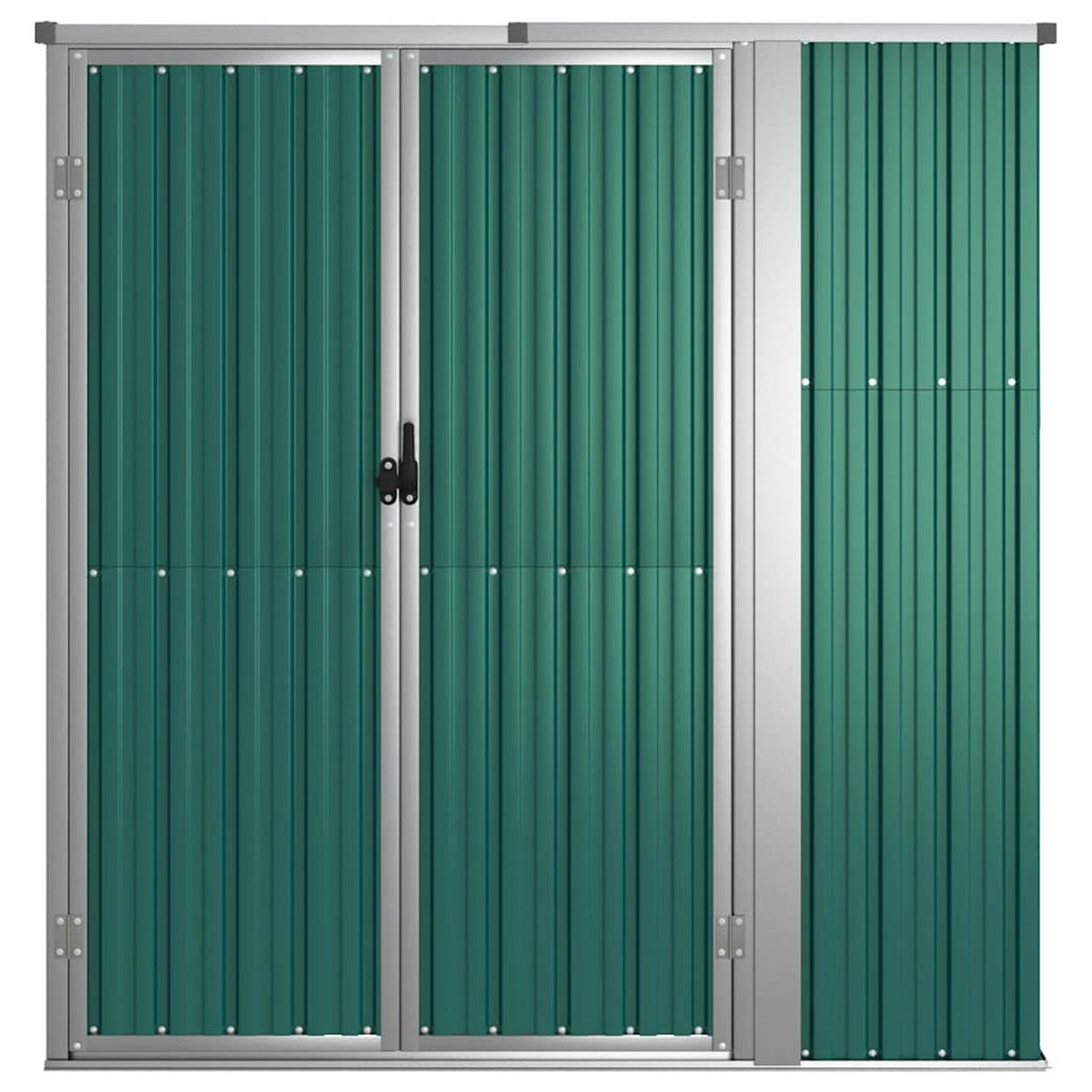 GERÄTEHAUS Grün 161/89/161 Cm Verzinkter Stahl - Grün, Metall (161/161/89cm) - vidaXL