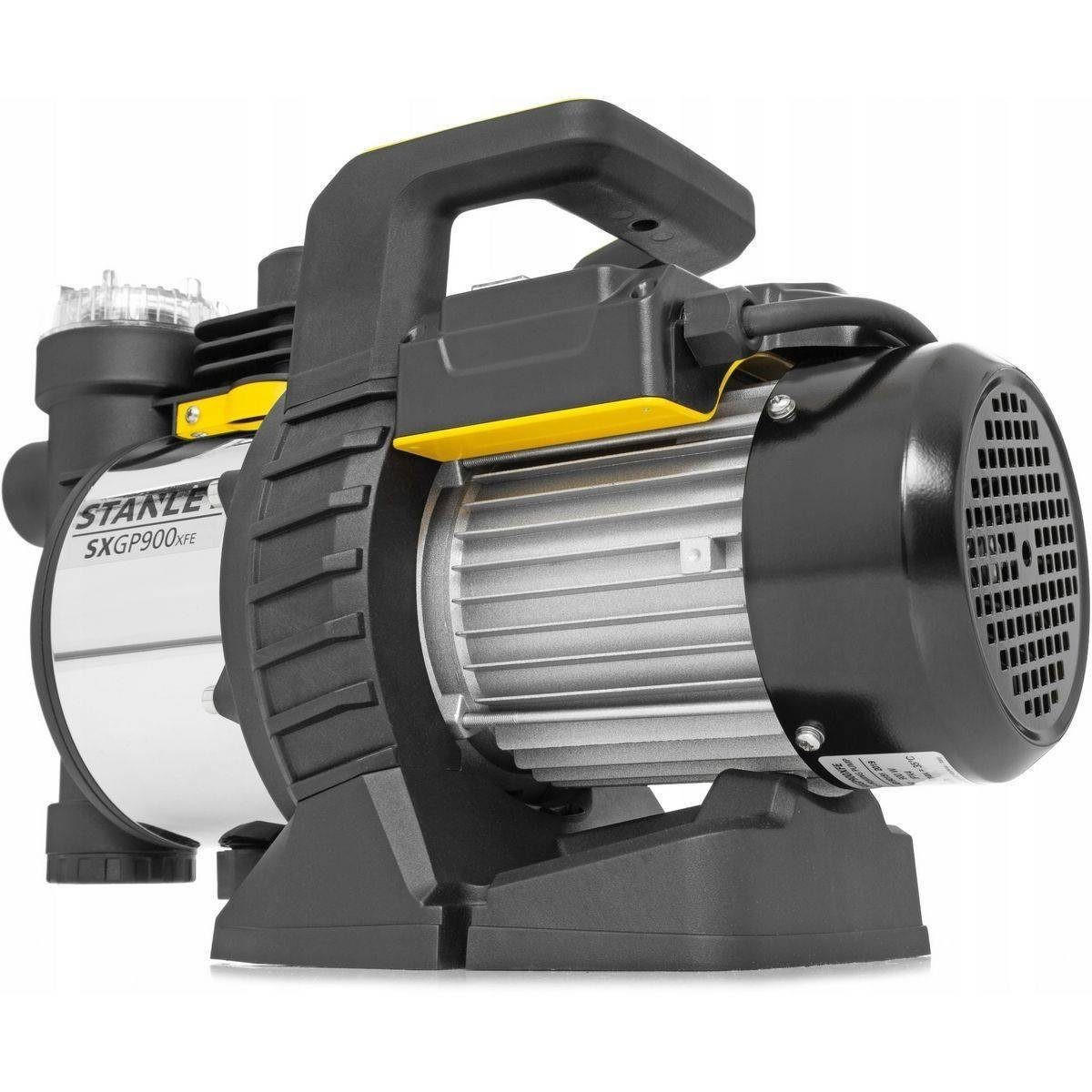 GARTENPUMPE SXGP900XFE, 900W, Selbstansaugend, 3600l/h, 42m Förderhöhe, Wasserpumpe, Druckpumpe, Brunnenpumpe, Bewässerung, Hauswasser - Gelb/Schwarz, Kunststoff/Metall (21.7/28.6/43.9cm) - Stanley