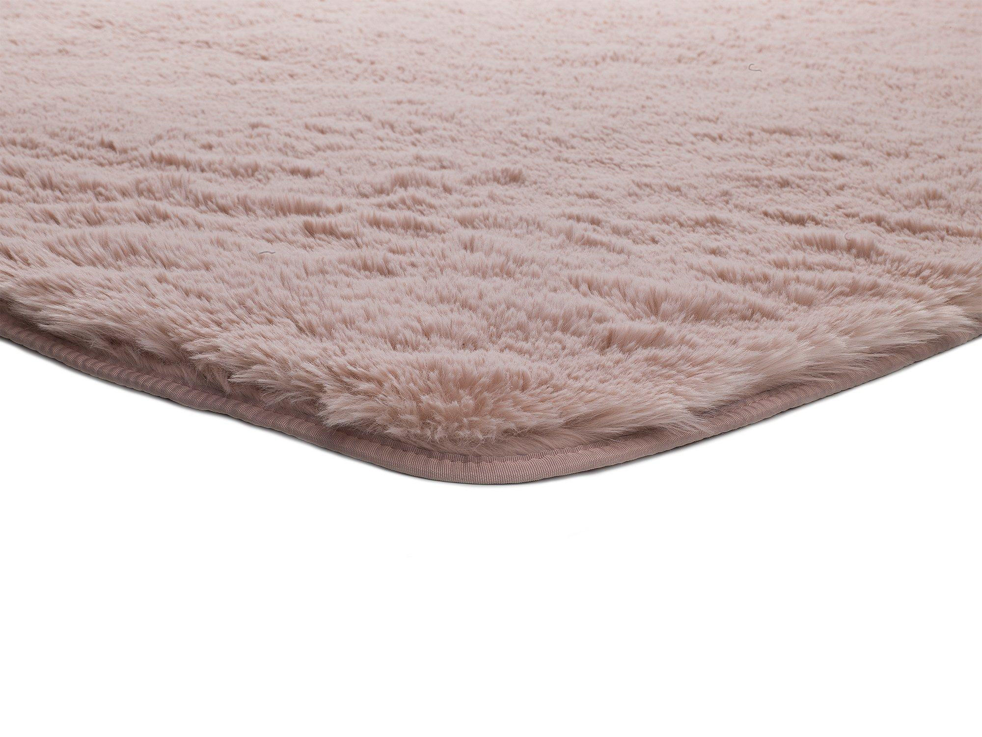 Thumbnail - Atticgo Hochflorteppich, Hellrosa, Textil, Uni, Rechteckig, 200x290 cm, Oeko-Tex® Standard 100, in verschiedenen Größen ...