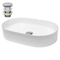 WASCHBECKEN - Weiß, Keramik (38/12.5/60.5cm) - ECD-Germany