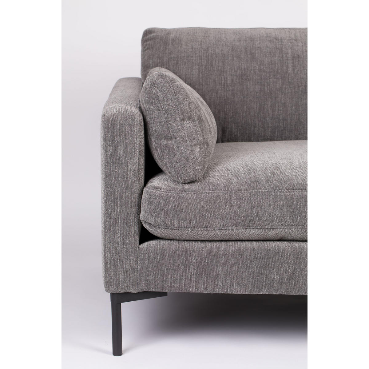 SOFA 3-SITZER Summer Anthrazit - Grau, Textil (230/82/101cm) - Zuiver