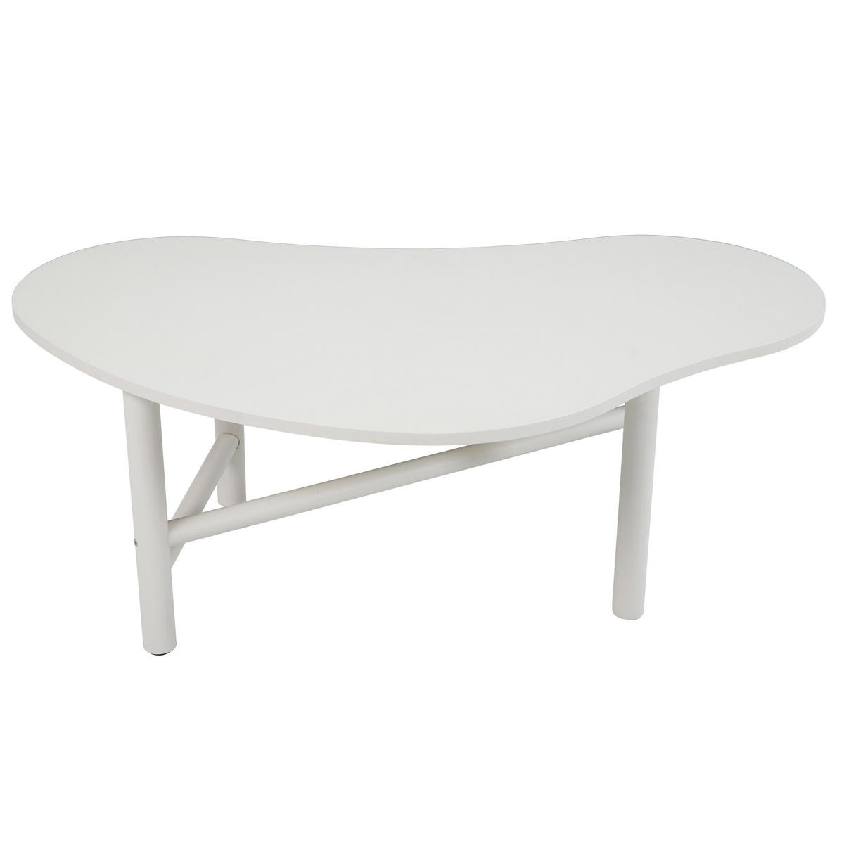 COUCHTISCH, Weiß - Weiß, Holz (100/60/38cm) - Oviala