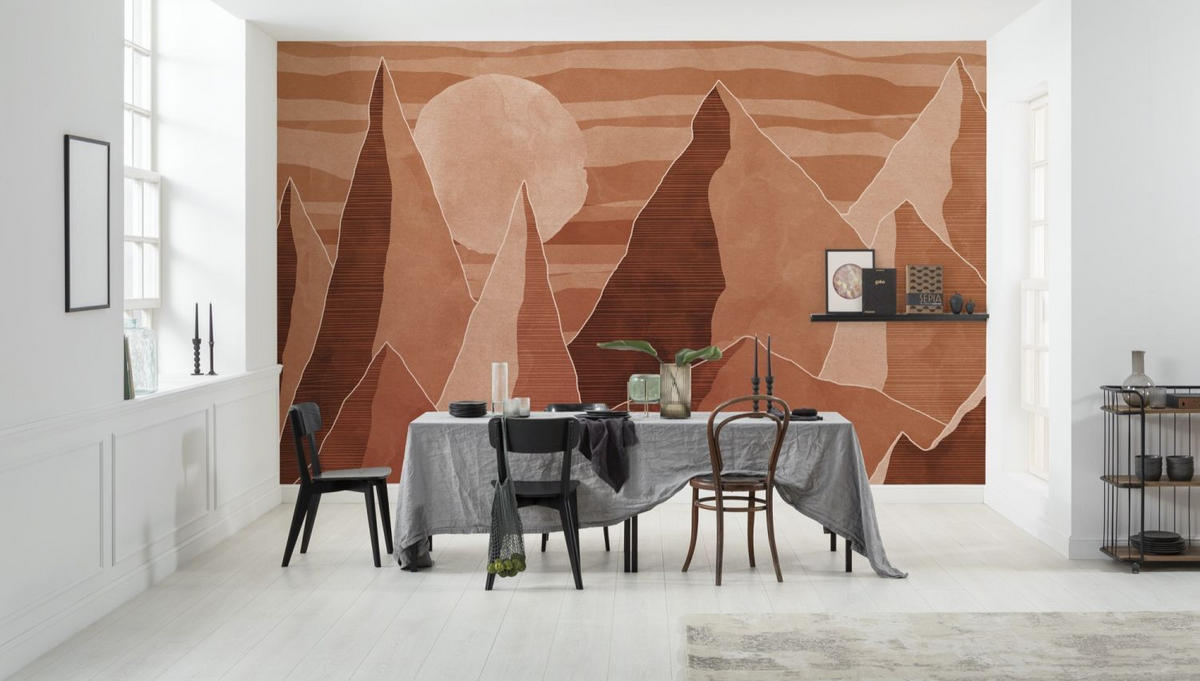 FOTOTAPETE Wüste 400 x 280 cm - Orange, Papier (400/280cm) - Sanders & Sanders