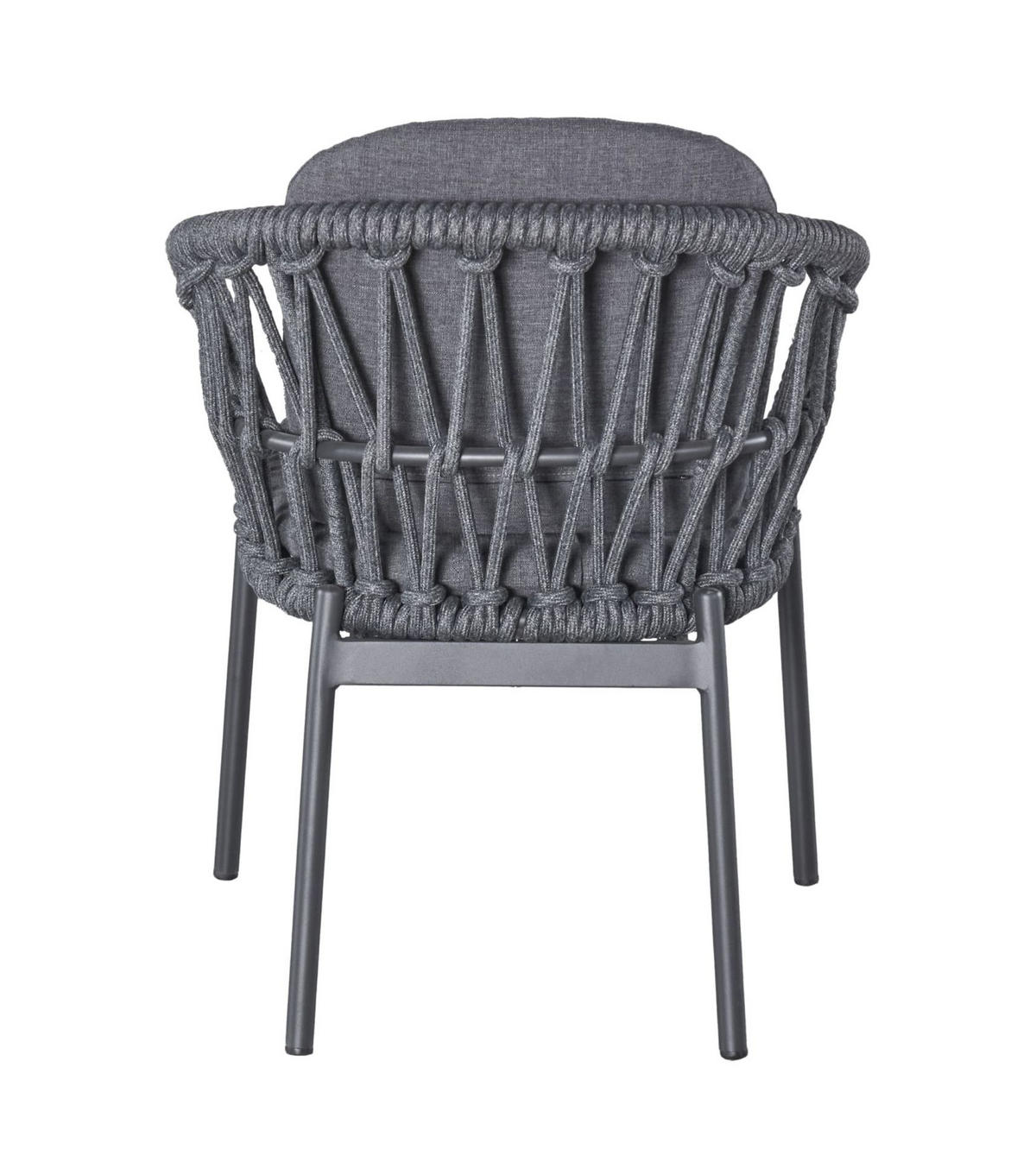 GARTENSTUHL Balu, Rope-Metall, Anthrazit - Anthrazit, Metall (62/79/63cm) - dasmöbelwerk