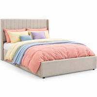 POLSTERBETT 140/200 mit Bettkasten und hydraulischem Stauraum in Beige - Beige, Holzwerkstoff/Textil (140/200cm) - EVRYAE