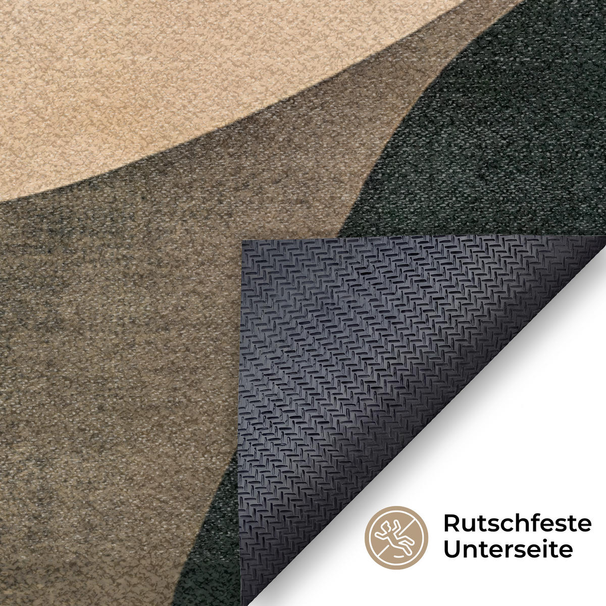 ROHOŽKA Tvary - okrově žlutá - abstraktní 120x80 cm - různobarevná, textil/umělá hmota (120/0.4cm) - MuchoWow